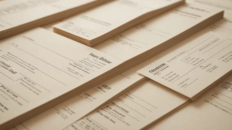 Stack of vendor invoices on a desk — accounts payable processing in mid-market finance