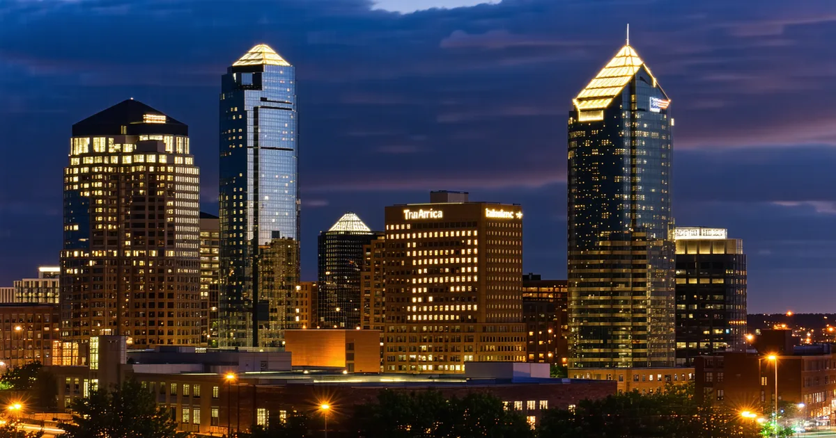 Charlotte North Carolina skyline representing major US banking hub