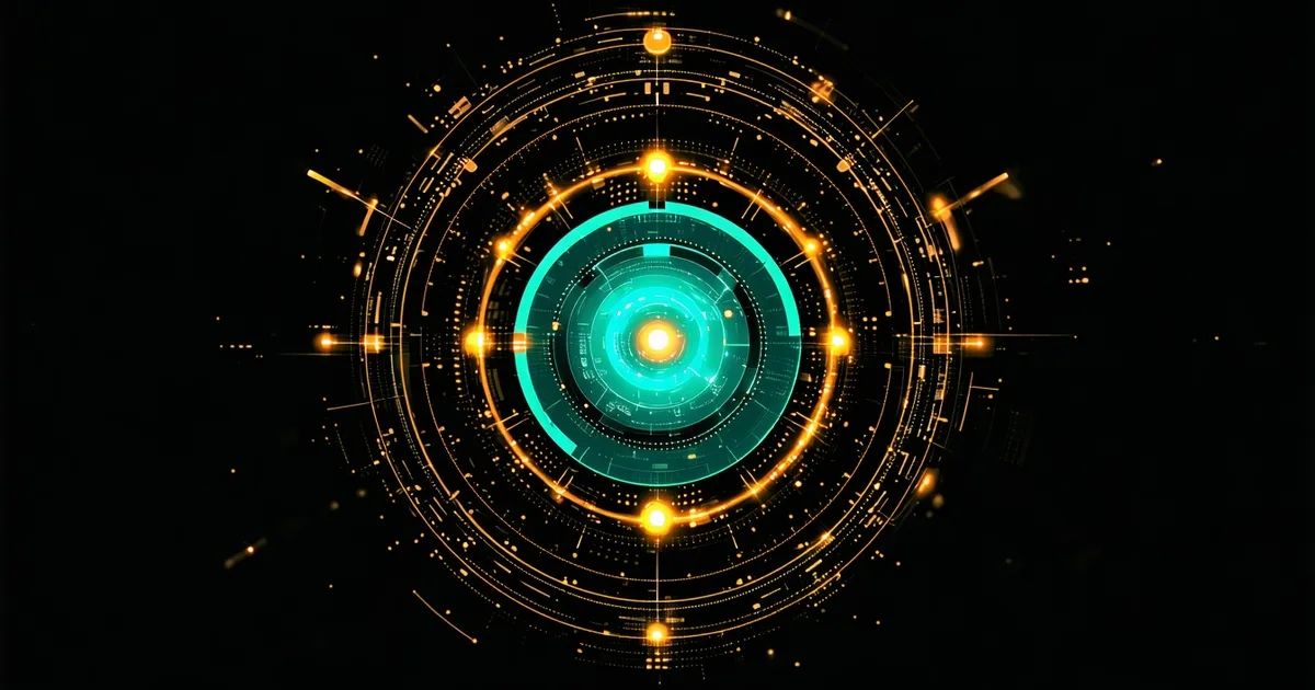 Abstract financial data API security controls visualization