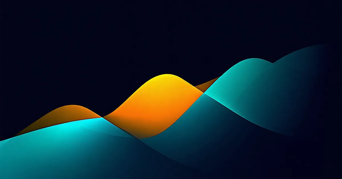 Abstract visualization of financial forecasting